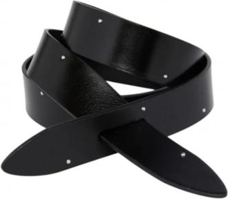 Isabel Marant Lecce Riem - Heren - Riemen - Zwart - L - Leer - Accessoires