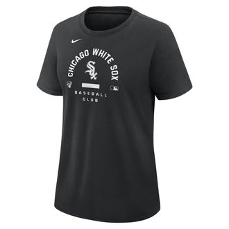 Nike Chicago White Sox Authentic Collection Early Work Nike Womens Dri-FIT MLB T-Shirt in Black | 03N800ARX-HXK