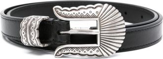 Kate Cate Thin Kim leather belt - women - Leather - S - Black