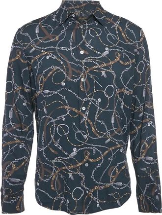Louis Vuitton Camicia con stampa - Blu