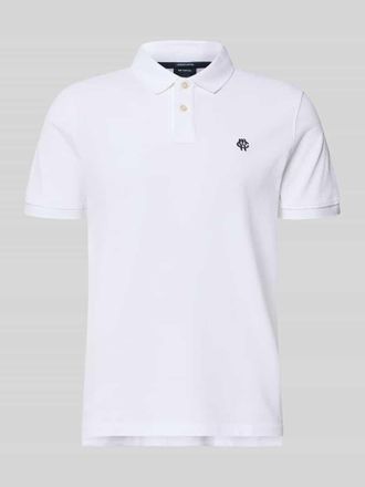 Mc Neal Regular Fit Poloshirt mit Label-Stitching in Weiss, Gr&ouml;&szlig;e XXXL
