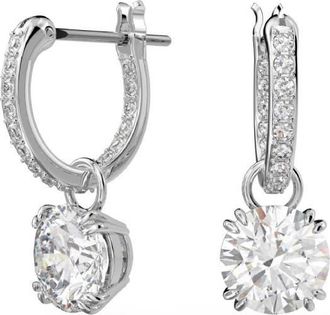 Swarovski Constella Hoop Drop Earrings