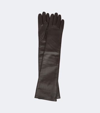 Frankie Shop Veneto leather gloves