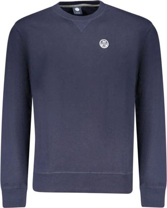 North Sails Heren, Sweatshirts & Hoodies, Blauw, Maat: M Katoen