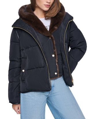 Halston Heritage Hooded Puffer Coat