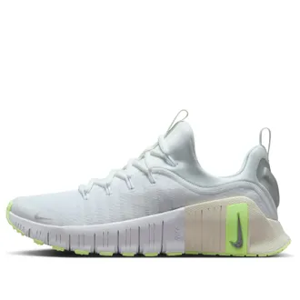 Nike (WMNS) Nike Free Metcon 6 White Metallic Silver Barely Volt FJ7126-108
