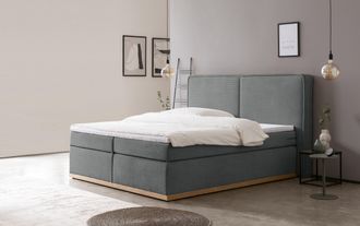 HOME AFFAIRE Boxspringbett »SHERWOOD Cord Hotelbett, Polsterbett Premiumbett Boxbett« Bestseller Otto´s Choice Luxusbett in 4 Breiten, Hochwertiger Cord,weiche Vel