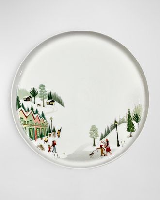 Pillivuyt Winter Decor Toulouse Dinner Plate 10, Set of 4