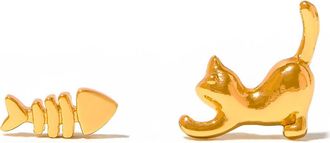 Girls Crew Purrfect Catch Stud Earrings in Gold at Nordstrom
