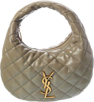 Saint Laurent Icarino Quilted Leather Hobo Bag