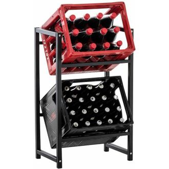 Clp Estantería para cajas Lennert para 2 cajas Negro