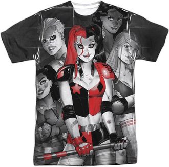 Gildan Batman Bad Girls Short Sleeve Adult Poly Crew Tee / T-Shirt