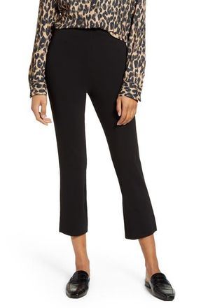 Lyss&eacute; Lyss&eacute; Kick Flare Crop Leggings in Black at Nordstrom, Size X-Large