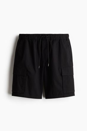 H&M Cargoshorts in Regular Fit - Schwarz