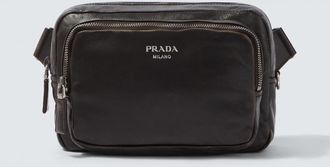 Prada Distressed leather crossbody bag