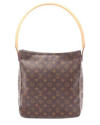 Louis Vuitton Brown Coated/Waterproof Canvas Looping Gm (Authentic Pre-Loved)