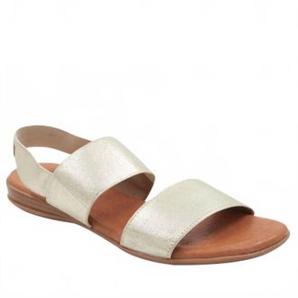 Andr&eacute; Assous Womens Nigella Metallic Featherweights Sandals In Platino