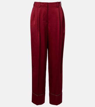 Givenchy Silk satin wide-leg pants