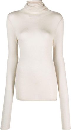 Wild Cashmere fine-knit rolle-neck jumper - women - Silk/Cashmere - 40 - Neutrals