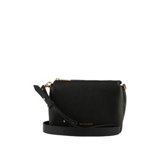 Pourchet Tassen, Dames, Zwart, ONE Size, Leer, Pens&eacute;e Crossbody Tas