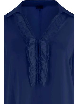 Her Shirt ruffle-detail blouse - Blue