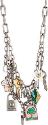 Marc Jacobs Pop Americana Charm Necklace in Silver/Multi at Nordstrom