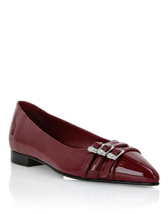 Philipp Plein Multi-Strap Ballerina Flats Skull