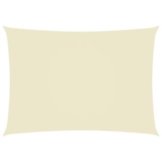 Berkfield Home Sunshade Sail Oxford Fabric Rectangular 5x7 m Cream in Beige