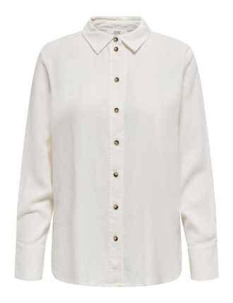 Jacqueline de Yong JdY say L/S Linen Loose Shirt WVN Noos, Snow White, XL