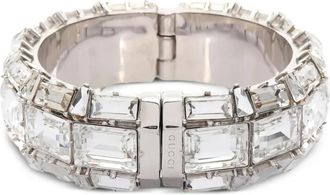 Gucci 2000s ring met kristallen - Zilver