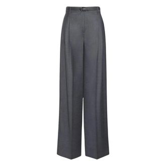 Max Mara Mstlago Broek - Dames - Broeken - Grijs - Maat: XS Zijde