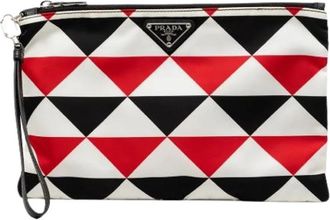 Prada Pre-owned Nylon Clutch - Dames - Vintage Clutch - Veelkleurig - ONE Size - Nylon - Vintage