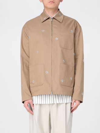Golden Goose Mens Embroidered Cotton Jacket - Brown - Size EU 48 (Mens)
