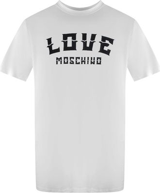 Moschino Love Moschino T-shirt Met Opvallend Logo In Wit