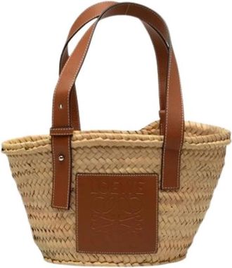Loewe Pre-owned Basket Handbag - Dames - Vintage Shopper - Bruin - ONE Size - Leer - Vintage