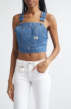 R13 Overall Bib in Noise Blue at Nordstrom, Size X-Small