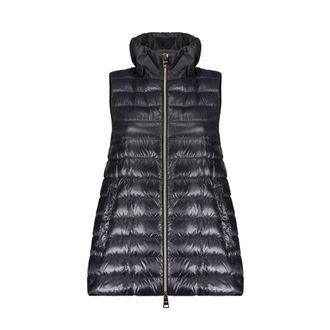 Herno Vests, female, Black, Size: 2XS Padded Vest Jacket