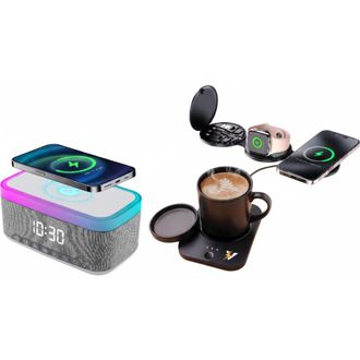 Pursonic Mug Warmer, Alarm Clock & 5-in-1 Charger in Black at Nordstrom