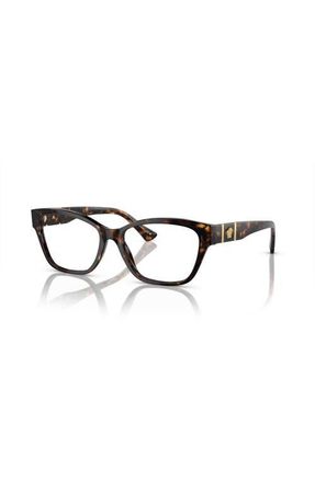 Versace 54mm Cat Eye optical glasses in Tortoise at Nordstrom