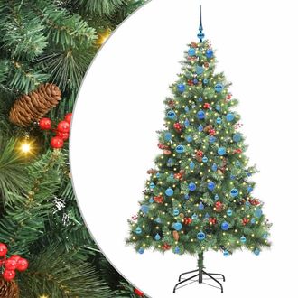 vidaXL &Aacute;rbol De Navidad Artificial Verde 210 Cm Pvc Y Metal Vidaxl