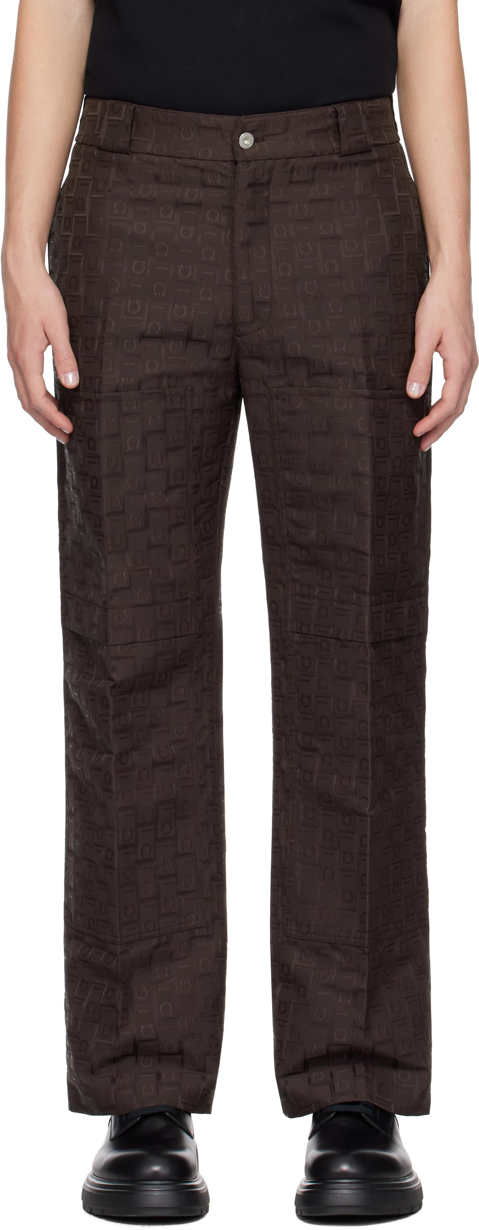 デニム・ジーパン SALVATORE FERRAGAMO Dark Brown Corduroy Flared Pant Ferragamo Jeans − Sale: up to −82% | Stylight