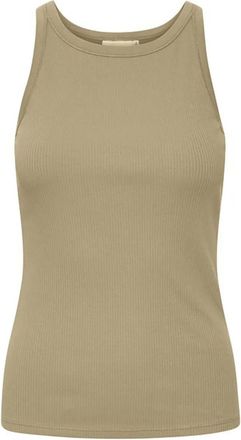 Gestuz Drew ribbed cotton vest top - women - Cotton/Elastane - L - Neutrals