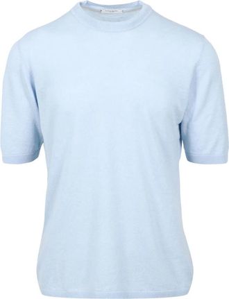 Paolo Pecora Trui met ronde hals - Heren - Ronde hals truien - Blauw - 2XL - Katoen - Truien & Vesten
