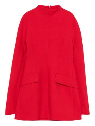 Sportmax mock neck pocket mini dress - Rosso