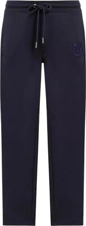 Moncler Monogram Trainingsbroeken - Heren - Sweatpants - Blauw - L - Katoen - Broeken