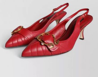 Dolce & Gabbana leather slingback sandals