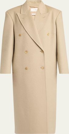 The Row Hariet Cashmere Double-Breasted Coat