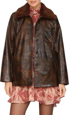 Avec Les Filles Vegan Leather Jacket