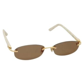 Cartier Pre-owned Accessories, female, Brown, Size: ONE SIZE Pre-owned Vintage Sunglasses