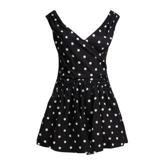 Self Portrait Abito a pois con gonna svasata - - Dresses - Donna - Nero - L